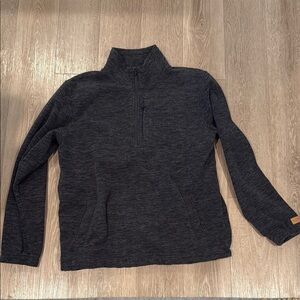 Billabong Charcoal quarter Zip Up Sweater